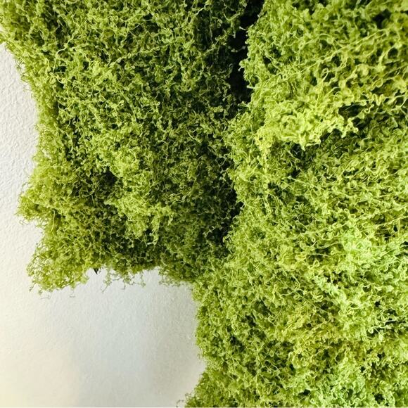 NEW ANTHROPOLOGIE TERRAIN Green Faux Moss Floral Plant Sheet Mat Rug DIY Decor - Picture 9 of 15